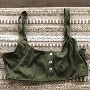 Free People Olive Green Bralette